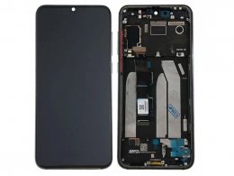 LCD displej + rámeček pro Xiaomi Mi 9 SE černá (Service Pack) 