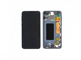 LCD displej + rámeček pro Samsung Galaxy S10e G970 černá (Service Pack) (GH82-18836A) 
