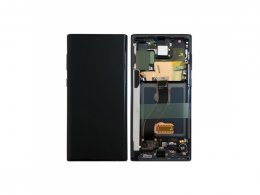 LCD displej + rámeček pro Samsung Galaxy Note10 N970F Aura černá (Service Pack) (GH82-20818A) 
