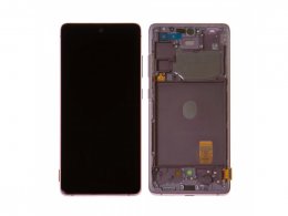 LCD + Dotyk + Rámeček pro Samsung Galaxy S20 FE 4G G780 fialová (Service Pack) (GH82-24220C) 