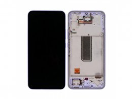 LCD displej + rámeček pro Samsung Galaxy A34 5G A346 fialová (Service Pack) (GH82-31200D) 