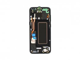 LCD displej + rámeček pro Samsung Galaxy S8 G950 černá (Service Pack) (GH97-20457A) 