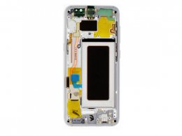 LCD displej + rámeček pro Samsung Galaxy S8 G950 stříbrná (Service Pack) (GH97-20457B) 