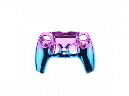 PS5 herní plastový obal pro ovladač konzole fialová-modrá 