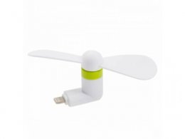 Mini USB Fan pro Lightning White - ventilátor pro iPhone 