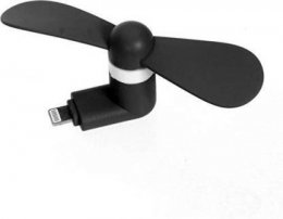 Mini USB Fan pro Lightning Black - ventilátor pro iPhone 