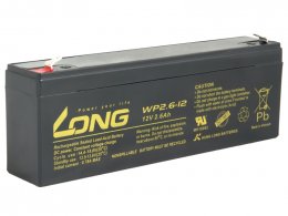 LONG baterie 12V 2,6Ah F1 (WP2.6-12)  (PBLO-12V002,6-F1A)