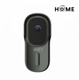iGET HOME Doorbell DS1 Anthracite - WiFi bateriový videozvonek, FullHD, obousměrný zvuk, CZ aplikace  (DS1 Anthracite)