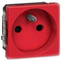 MOSAIC zásuvka 2p+t 2m červená  (077141)