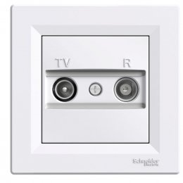 Asfora zásuvka TV+R průběžná 4dB White  (EPH3300221)