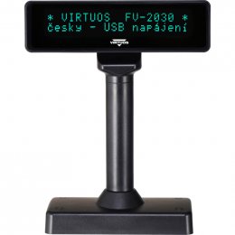 VFD zák.displej FV-2030B 2x20, 9mm,USB, černý  (EJG1003)